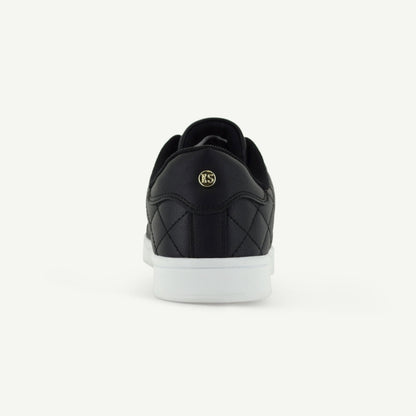 VOLTAIRE: GESTEPPTER COURT-SCHUH - SCHWARZ
