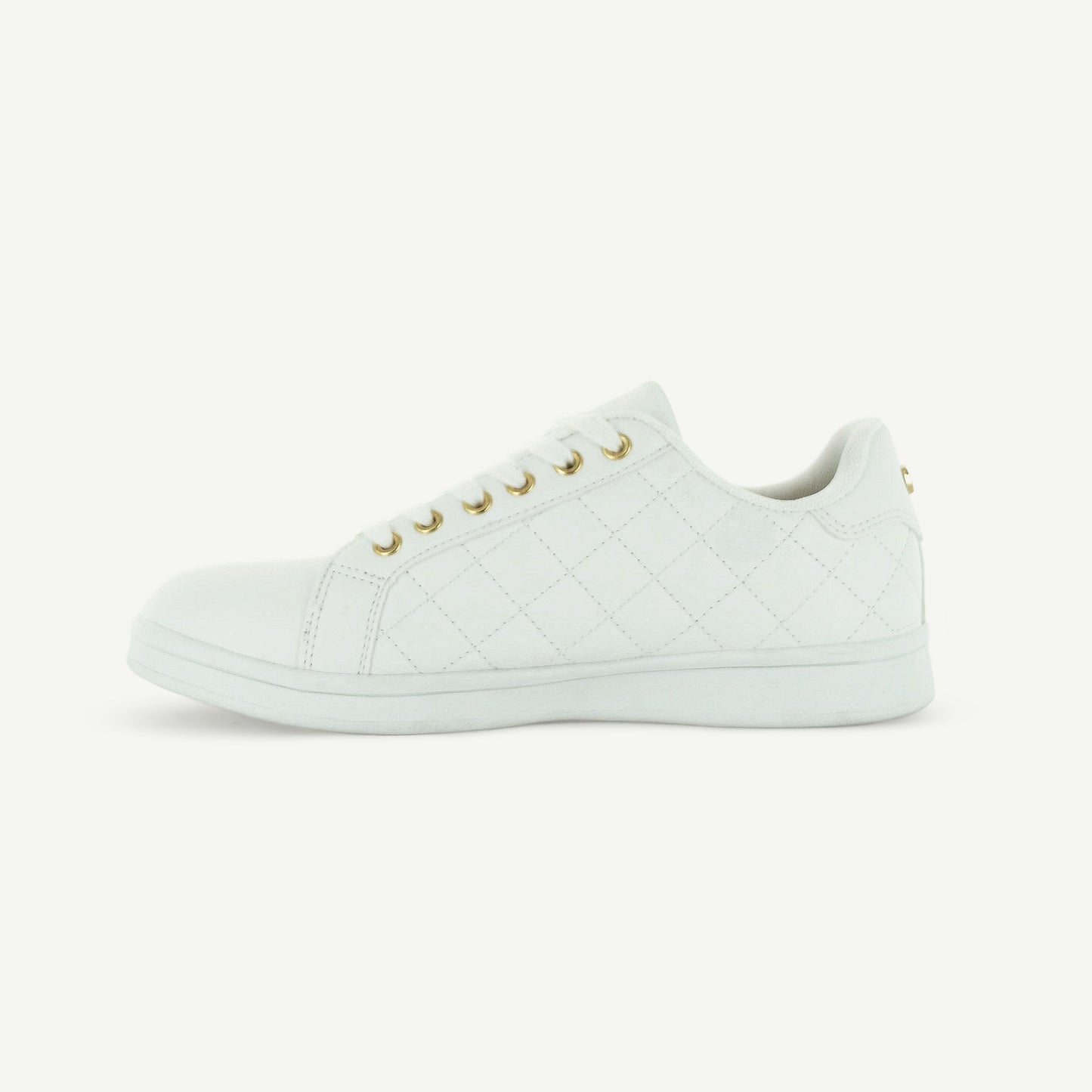 VOLTAIRE: GESTEPPTER COURT-SCHUH - WEISS