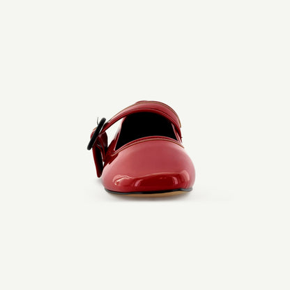 MARIANA: SCARPA FLAT MARY JANE - ROSSA