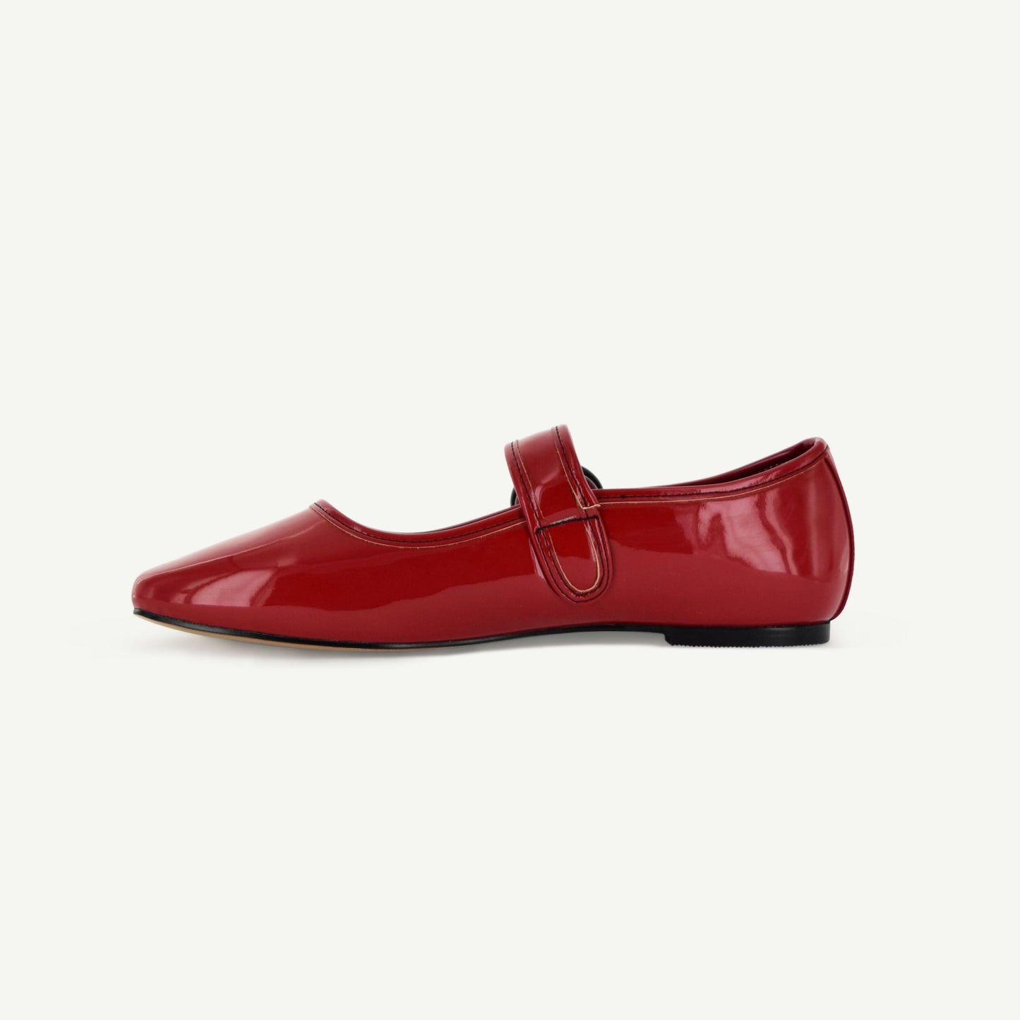 MARIANA: SCARPA FLAT MARY JANE - ROSSA