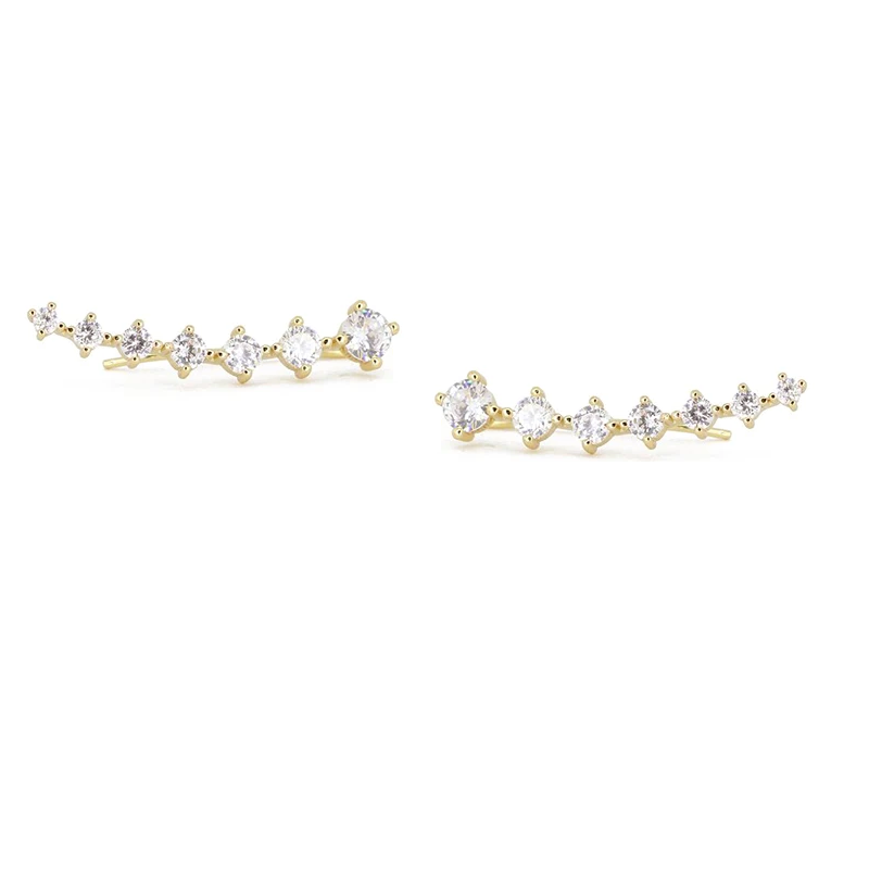 Ear Climber Earrings | Hypoallergenic S925 Sterling Silver with Elegant Design 0