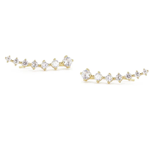 Ear Climber Earrings | Hypoallergenic S925 Sterling Silver with Elegant Design 0