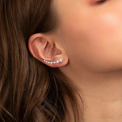 Ear Climber Earrings | Hypoallergenic S925 Sterling Silver with Elegant Design 2