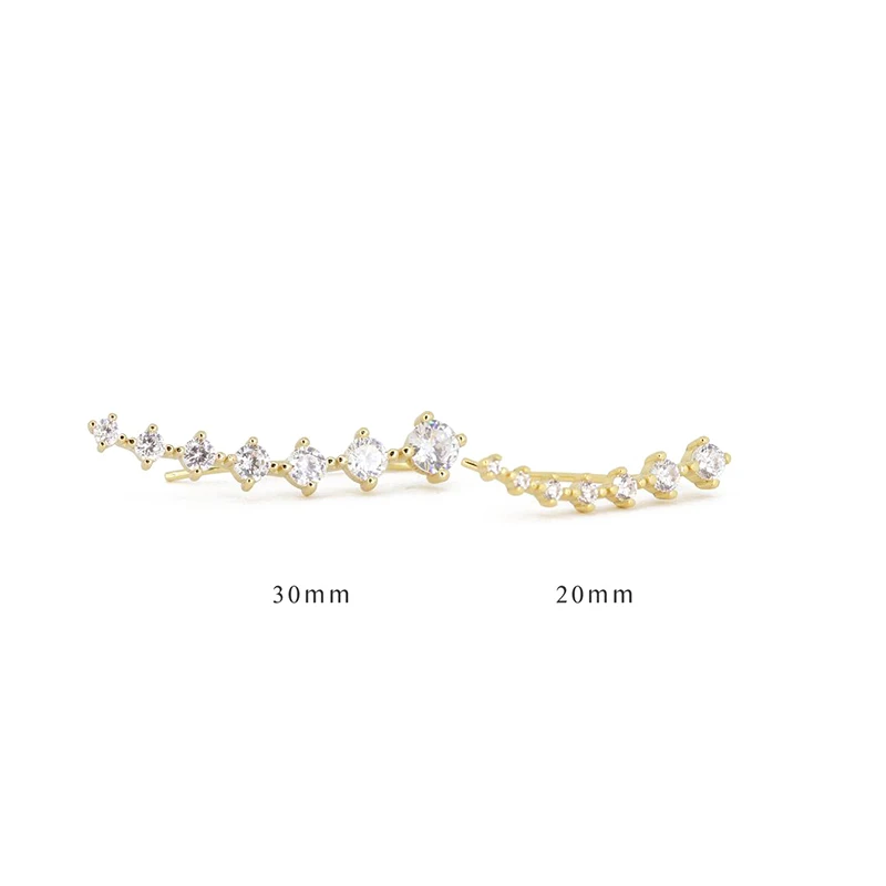 Ear Climber Earrings | Hypoallergenic S925 Sterling Silver with Elegant Design 3