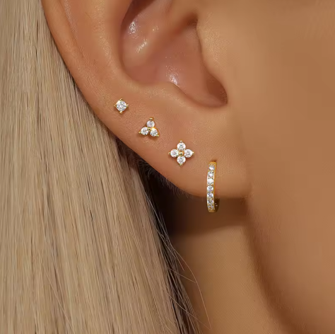 Earring Set | 4-Pair Dainty Collection for Everyday Glam 1