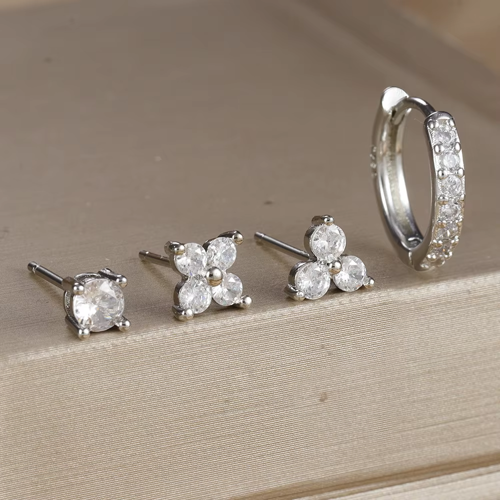 Earring Set | 4-Pair Dainty Collection for Everyday Glam 2