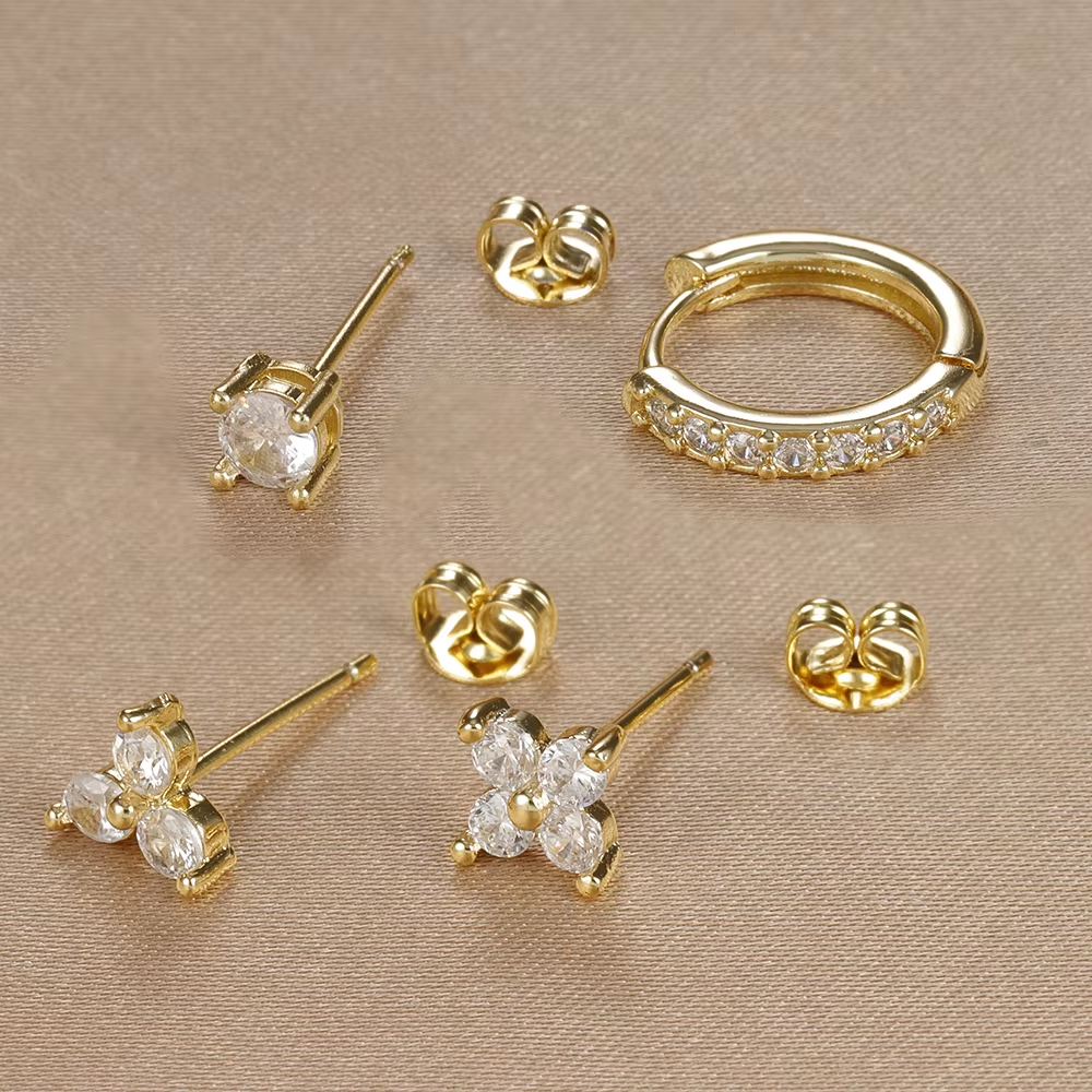 Earring Set | 4-Pair Dainty Collection for Everyday Glam 3