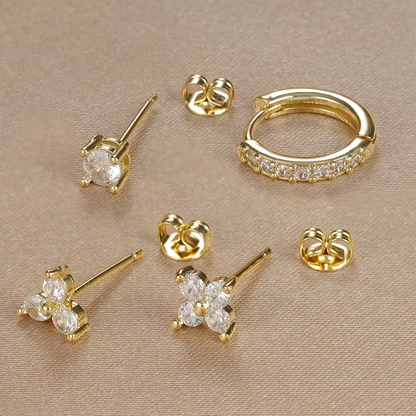 Earring Set | 4-Pair Dainty Collection for Everyday Glam 3