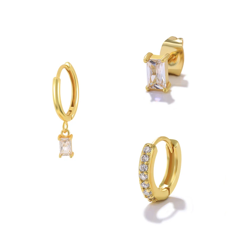 Earring Set | Hypoallergenic Stainless Steel with 3 Stylish Designs 4