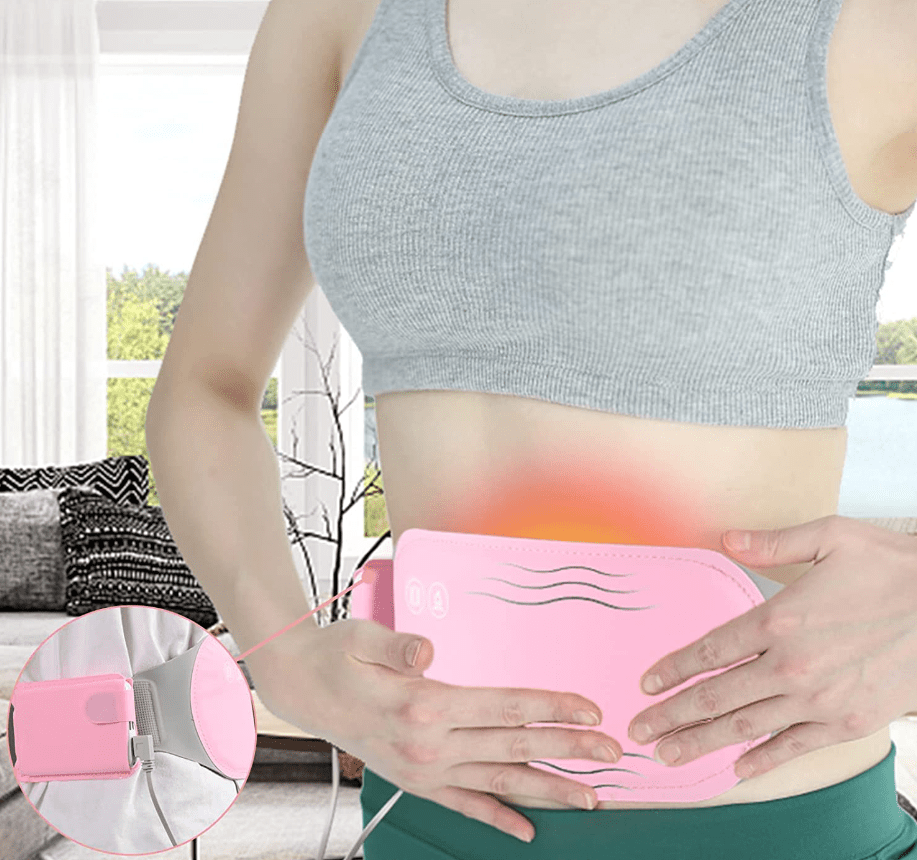 Electric Belly Heating Belt | Soothing Heat and Vibration for Relief 1