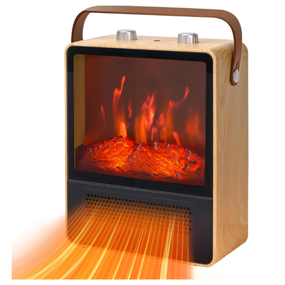Electric Fireplace Heater | Realistic 3D Flame Effect with Safety Features 2