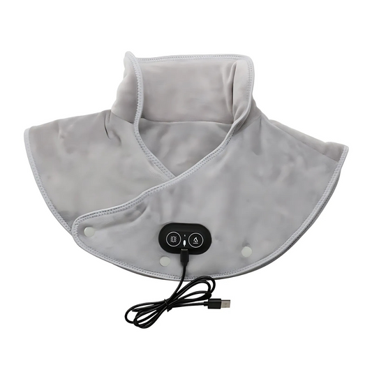 Electric Heating Pad | Soothing Neck and Shoulder Relief with Vibration Massage 0