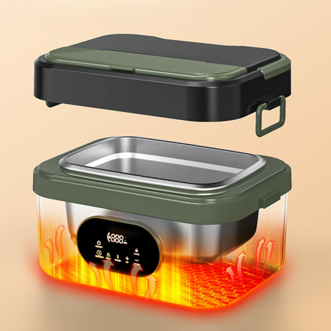 Electric Lunch Box | Self-Heating Portable Food Warmer with 1000ml Capacity 5
