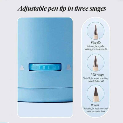 Electric Pencil Sharpener | Futuristic Astronaut Design with Auto Stop Function 4