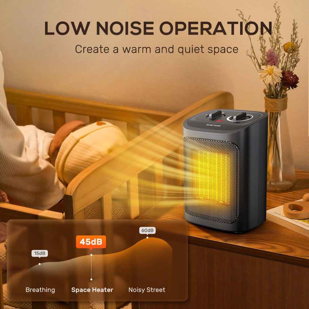 Electric Space Heater | Portable Ceramic Design for Energy Efficiency 5