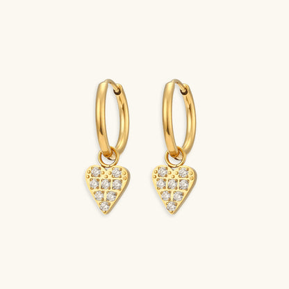 Elegant Gold Earrings | Waterproof 18k Gold with AAAAA Diamond Simulants 5