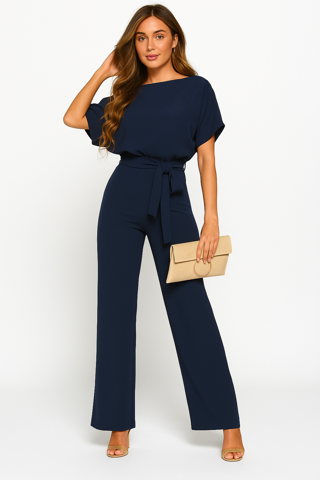 Elegant Jumpsuit for Women with Adjustable Belt – Flattering Fit for Day and Night 8