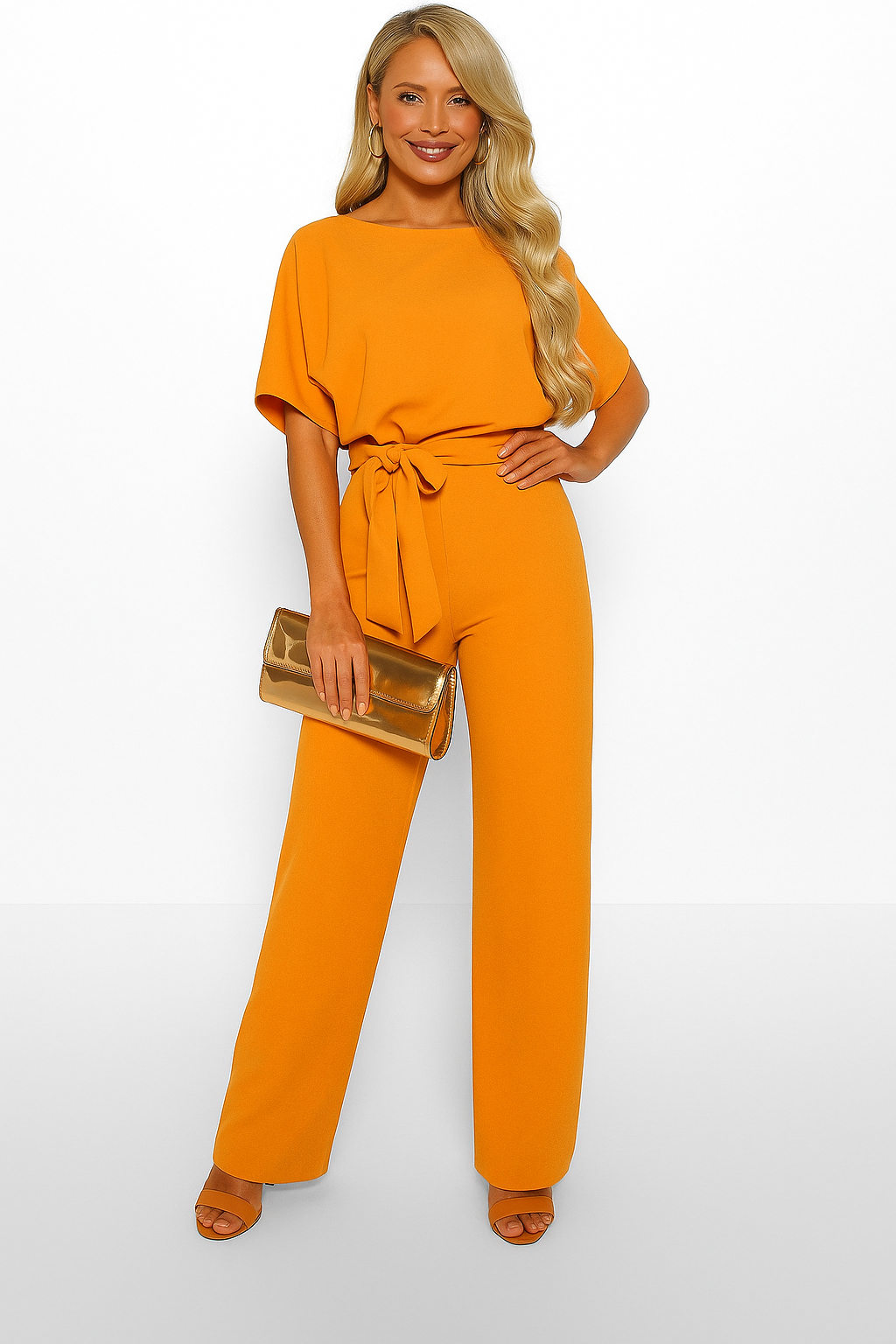 Elegant Jumpsuit for Women with Adjustable Belt – Flattering Fit for Day and Night 9