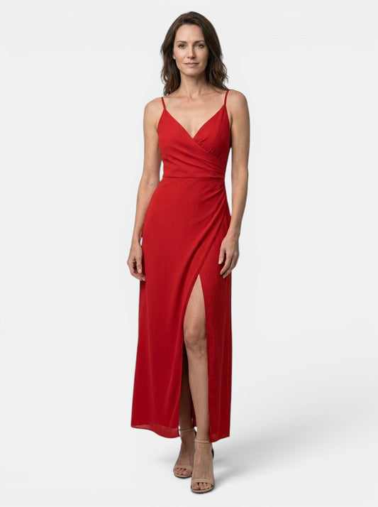 Elegant Maxi Dress | Draped Cowl Neck Design 0