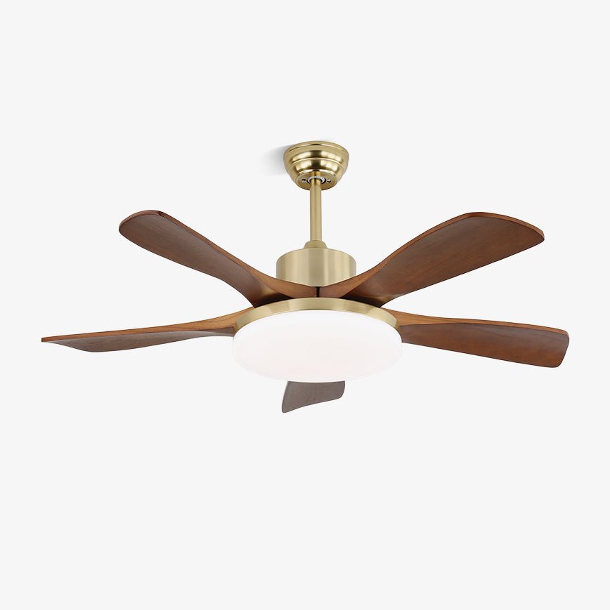 Elegant Modern Flush Mount Ceiling Fan Light with Integrated LED & Quiet Operation 1
