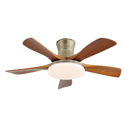 Elegant Modern Flush Mount Ceiling Fan Light with Integrated LED & Quiet Operation 10
