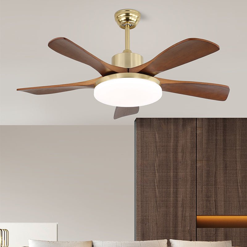Elegant Modern Flush Mount Ceiling Fan Light with Integrated LED & Quiet Operation 2