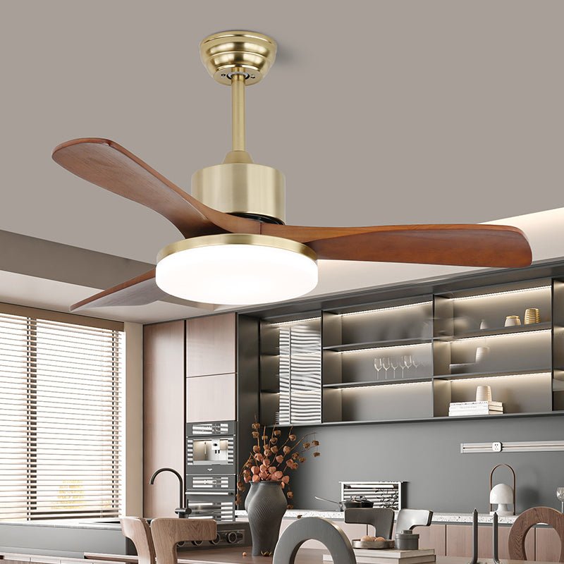 Elegant Modern Flush Mount Ceiling Fan Light with Integrated LED & Quiet Operation 5