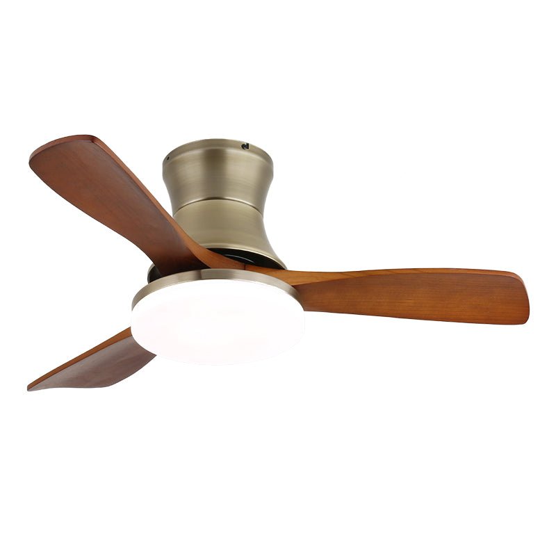 Elegant Modern Flush Mount Ceiling Fan Light with Integrated LED & Quiet Operation 9