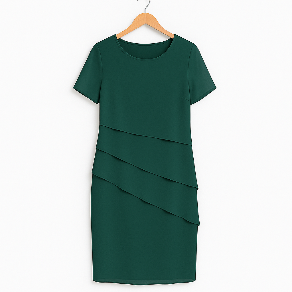 Elegant Tiered Chiffon Women's Dress - Lightweight Summer & Cocktail Dress for Formal or Casual Occasions 5