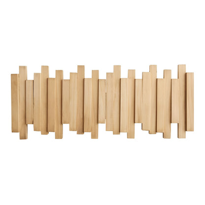 Elegant Wall Mounted Coat Rack with Foldable Hooks | Space-Saving Design for Modern Entryways 1