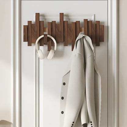 Elegant Wall Mounted Coat Rack with Foldable Hooks | Space-Saving Design for Modern Entryways 8
