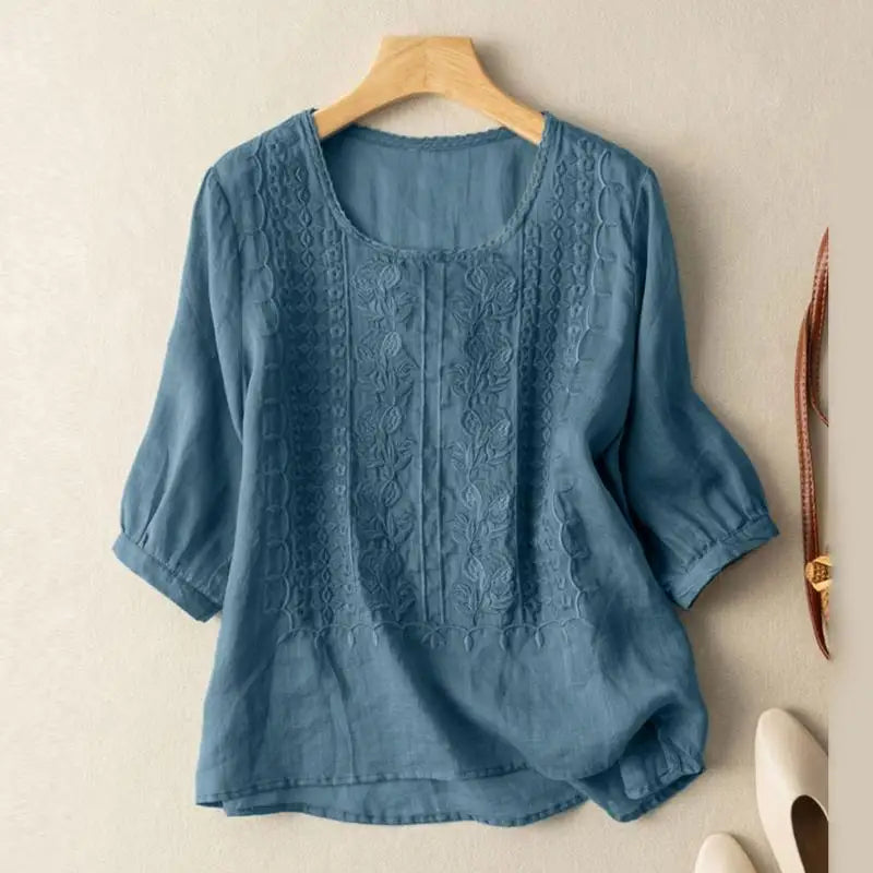 Embroidered Blouse | Artisan Floral Design 1