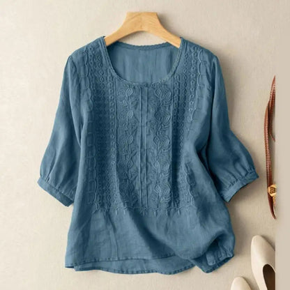 Embroidered Blouse | Artisan Floral Design 1