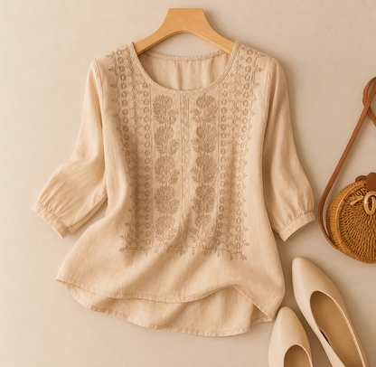 Embroidered Blouse | Artisan Floral Design 2