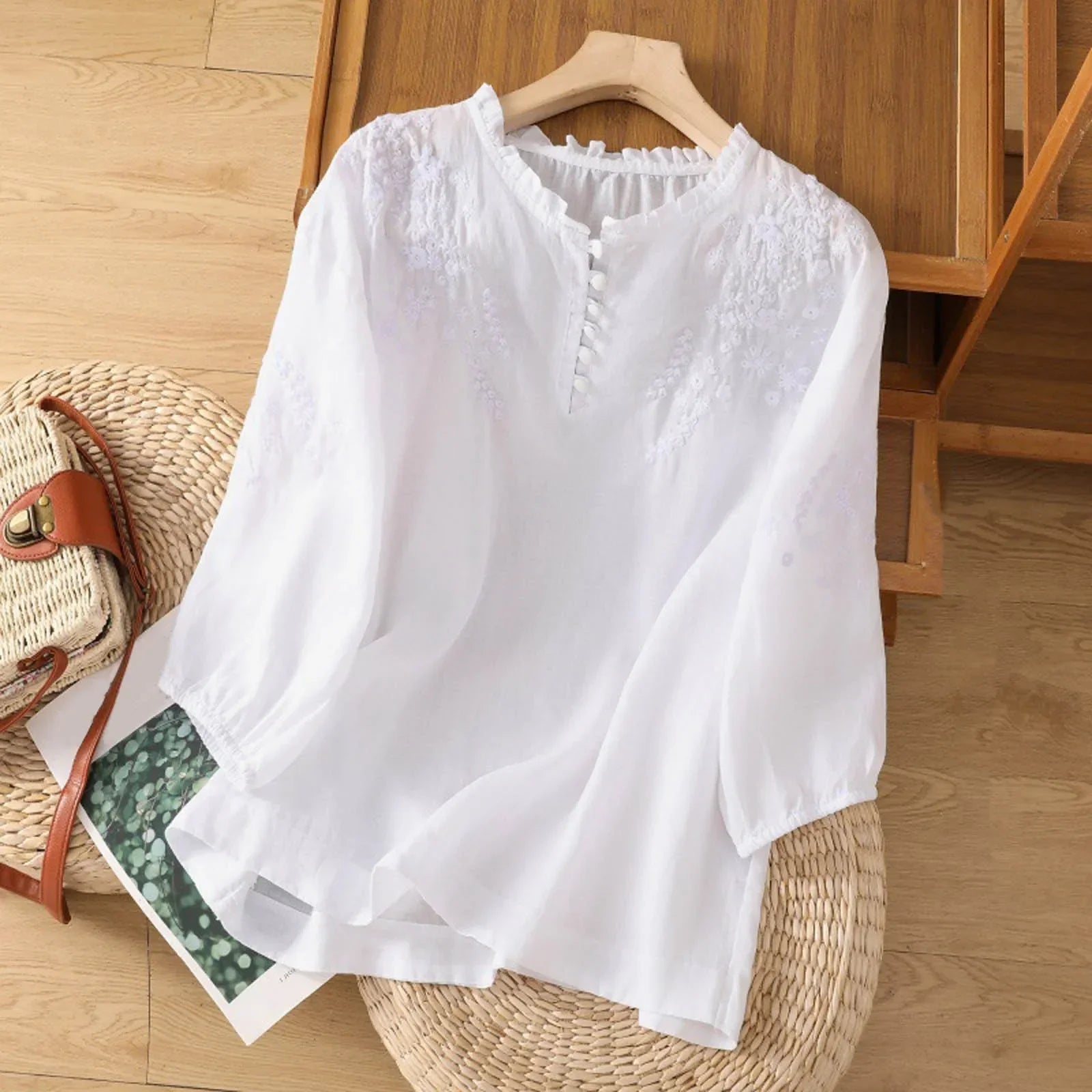 Embroidered Blouse | Lightweight Summer Utility 0