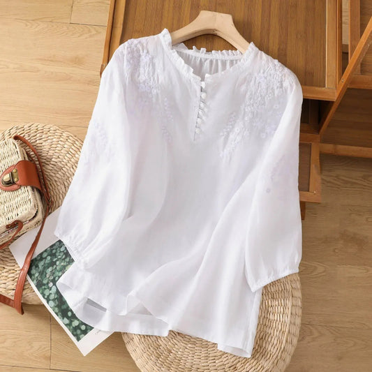 Embroidered Blouse | Lightweight Summer Utility 0