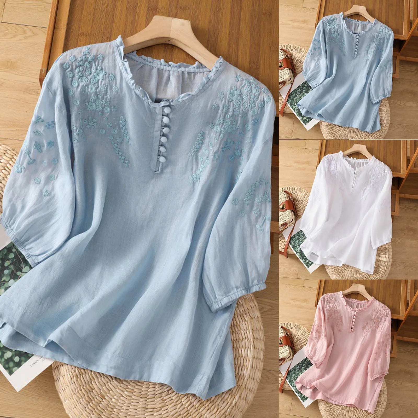 Embroidered Blouse | Lightweight Summer Utility 4