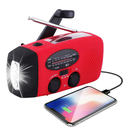 Emergency Weather Radio | Hand Crank, Flashlight, Power Bank 1