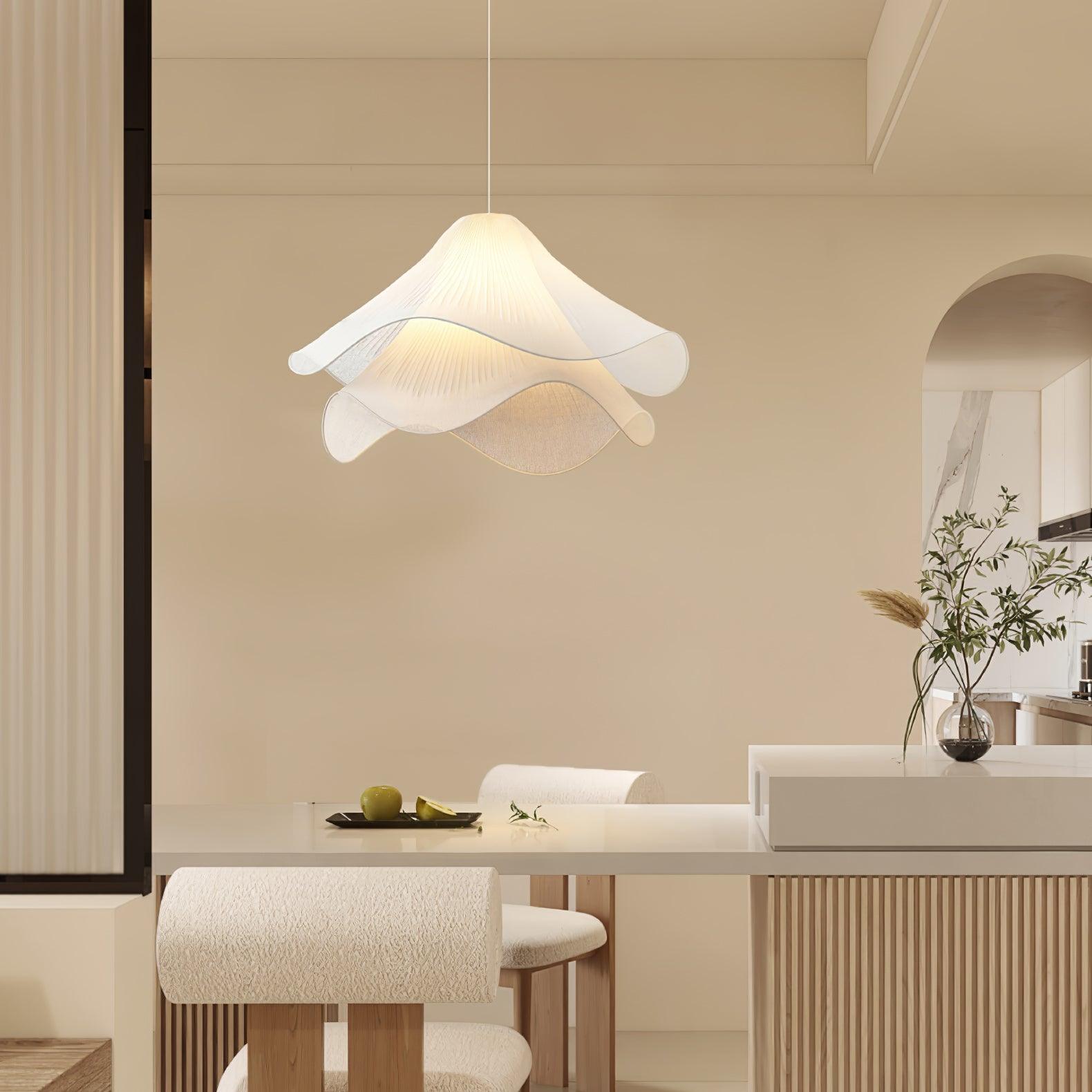 Ethereal Bloom Pendant Light | Elegant Fabric Design for Kitchen Pendant Lighting 5