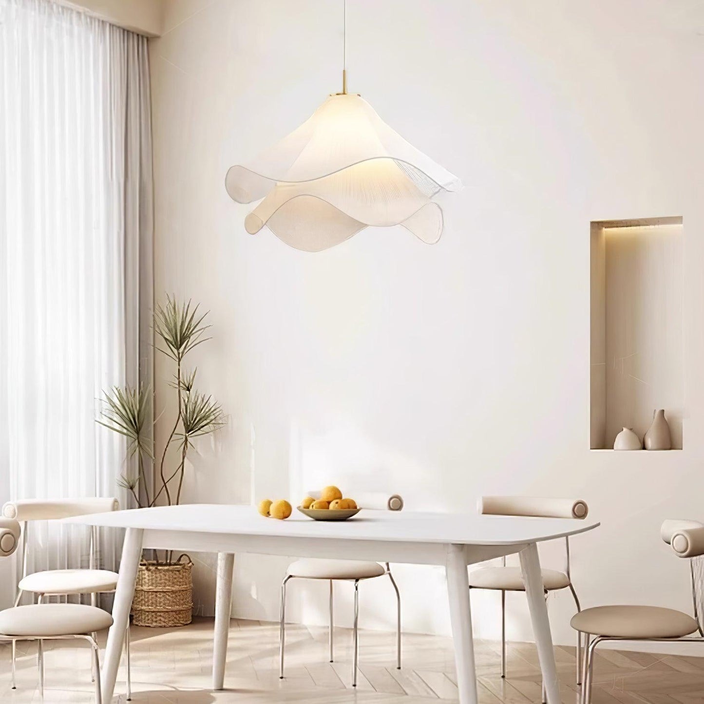 Ethereal Bloom Pendant Light | Elegant Fabric Design for Kitchen Pendant Lighting 8