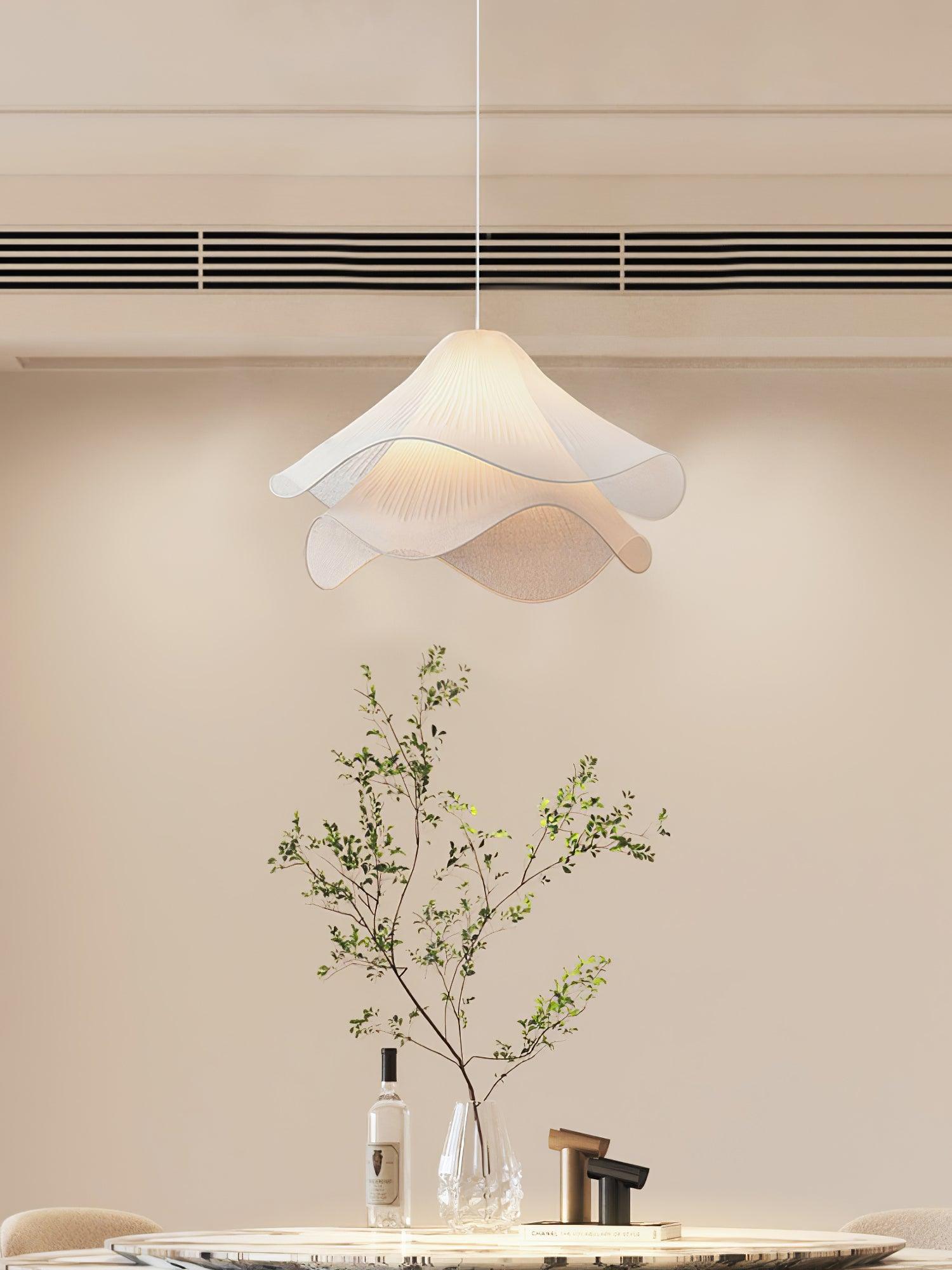 Ethereal Bloom Pendant Light | Elegant Fabric Design for Kitchen Pendant Lighting 9