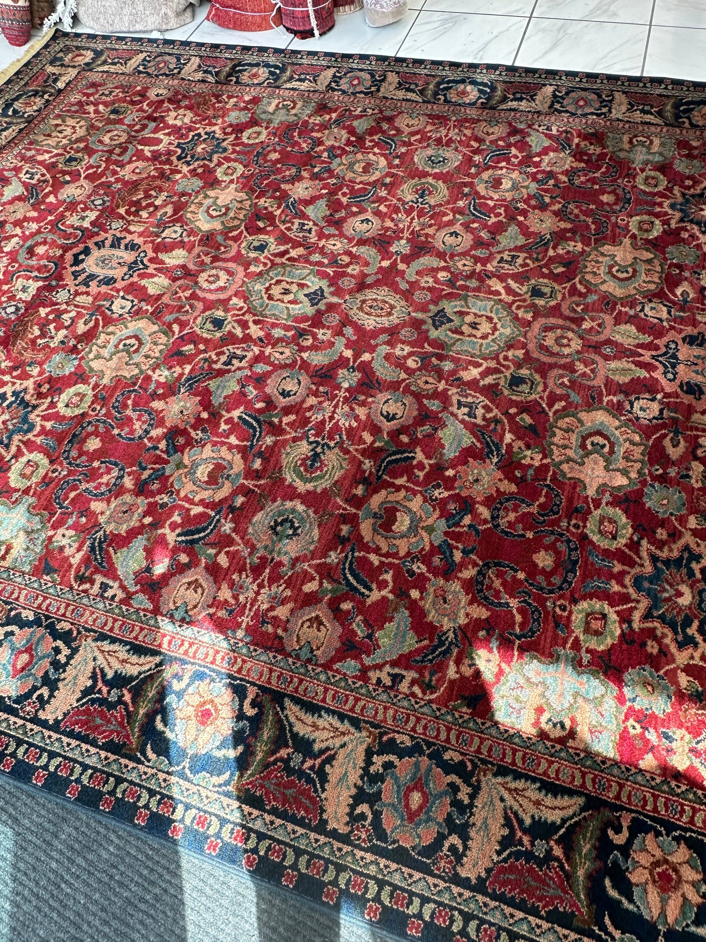 Karastan Samovar Teawash Wool Rug – 8’8” x 12’ – Vintage Elegance, Excellent Condition