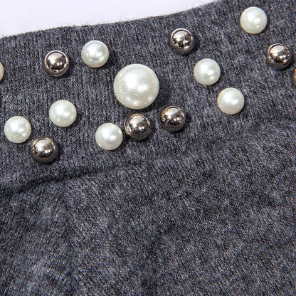 Off Shoulder Beading Detail Blouse