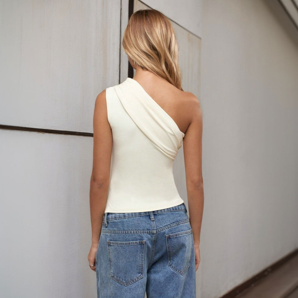 Sierra Slant Off-Shoulder Top
