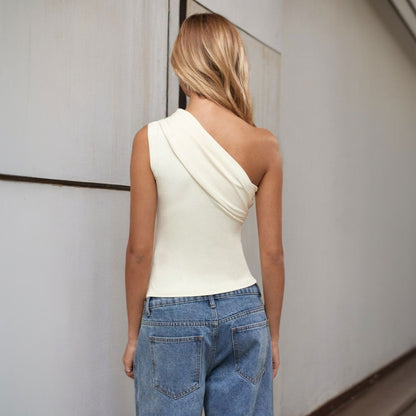 Sierra Slant Off-Shoulder Top