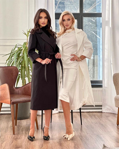Bomullsblandad trenchcoat