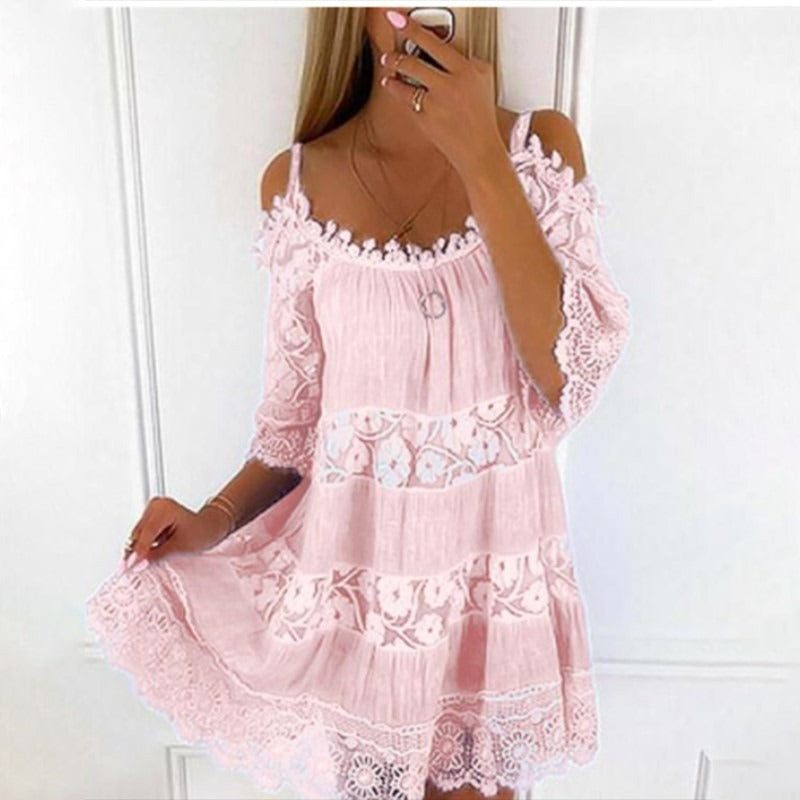 Lace Embrace Summer Sling Dress