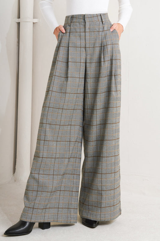 PANTALONI A QUADRI INTRECCIATI NEW AGE