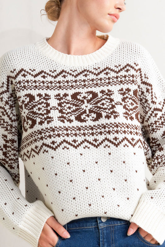 Maglione Pullover Glam Fiocco di Neve