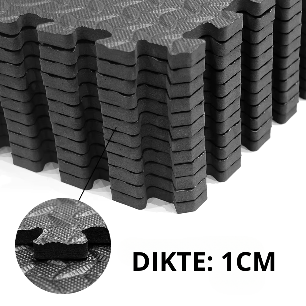 Fitness Floor Mats Set | Durable Shock-Absorbing 12-Piece Set 1